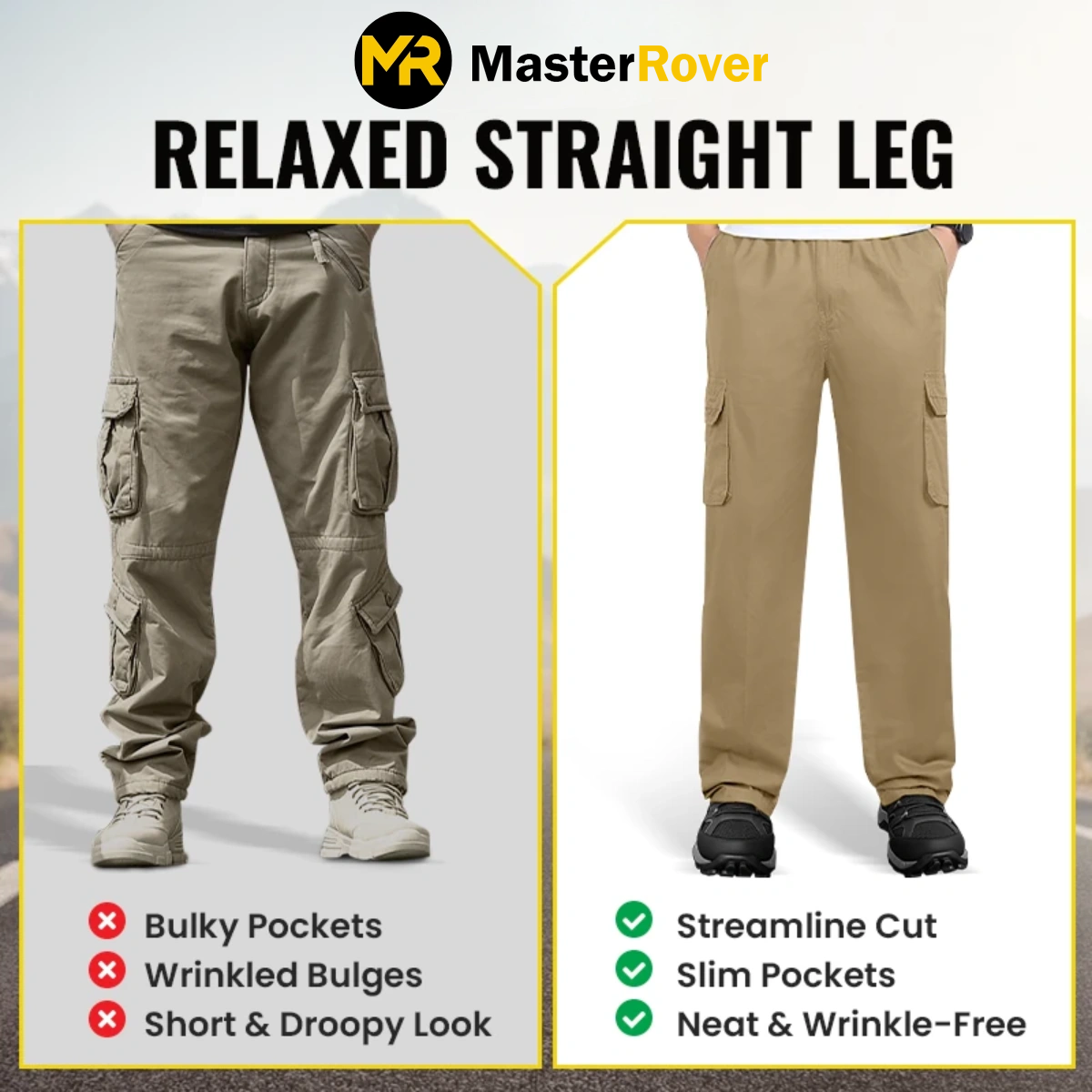 Master Rover - Ultra Comfort Flex Fit Cargo Pants