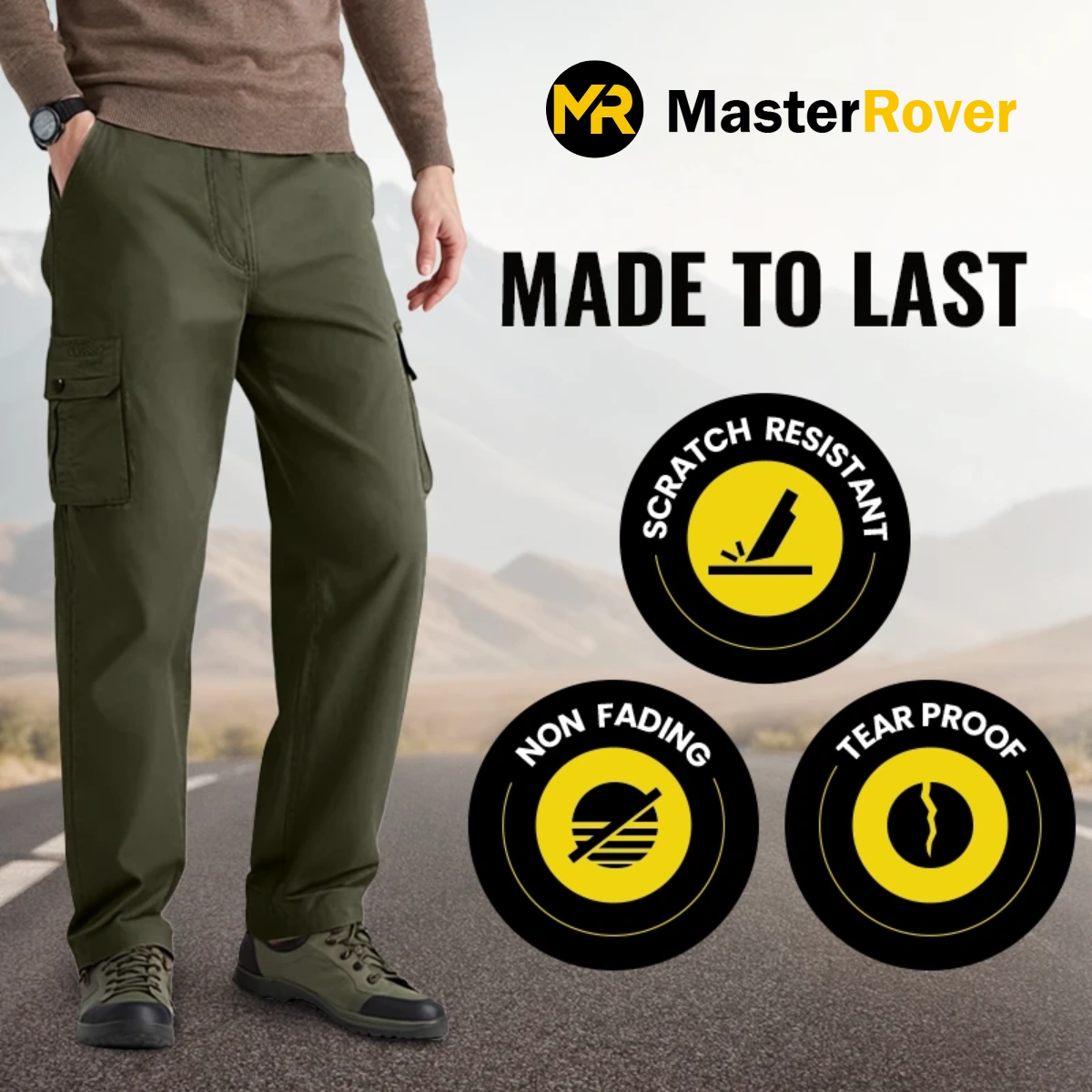 Master Rover - Ultra Comfort Flex Fit Cargo Pants