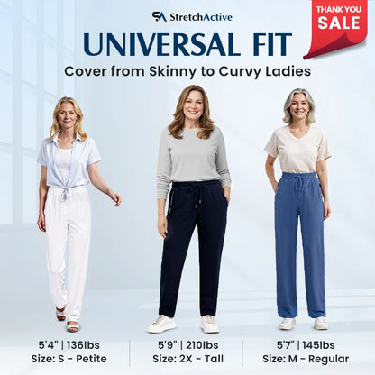 StretchActive - Silky Smooth Stretch Effortless Casual Pants