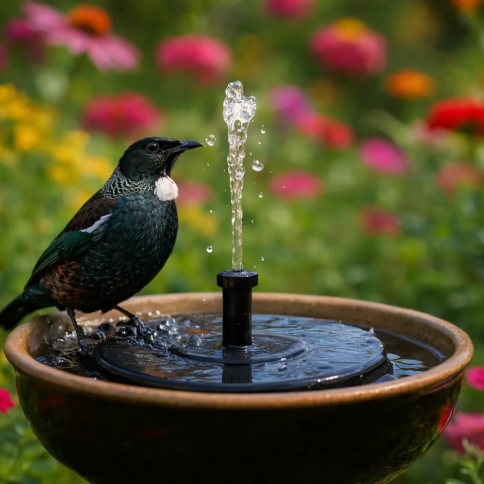 🌞🐦 Solar Powered Bird Bath Fountain 💦