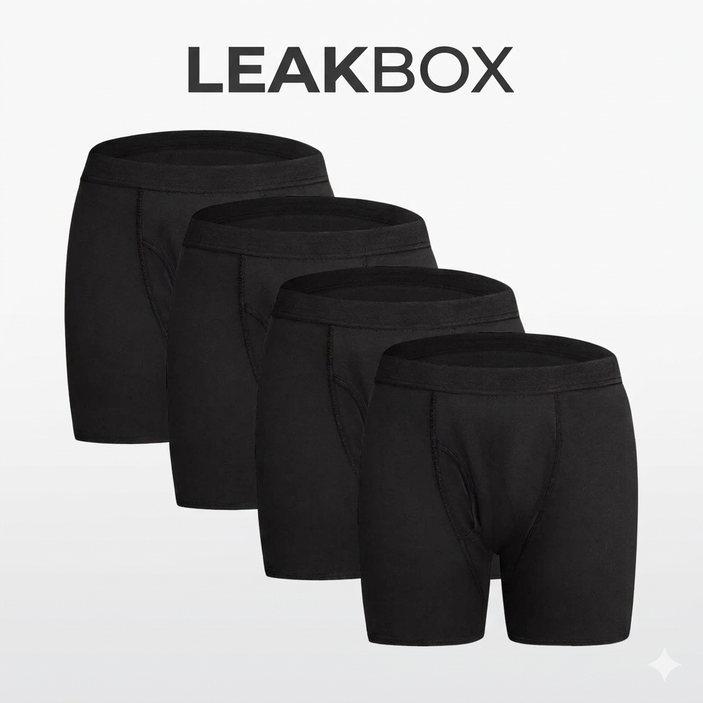 LEAKBOX - Men’s Washable Incontinence Boxer Briefs
