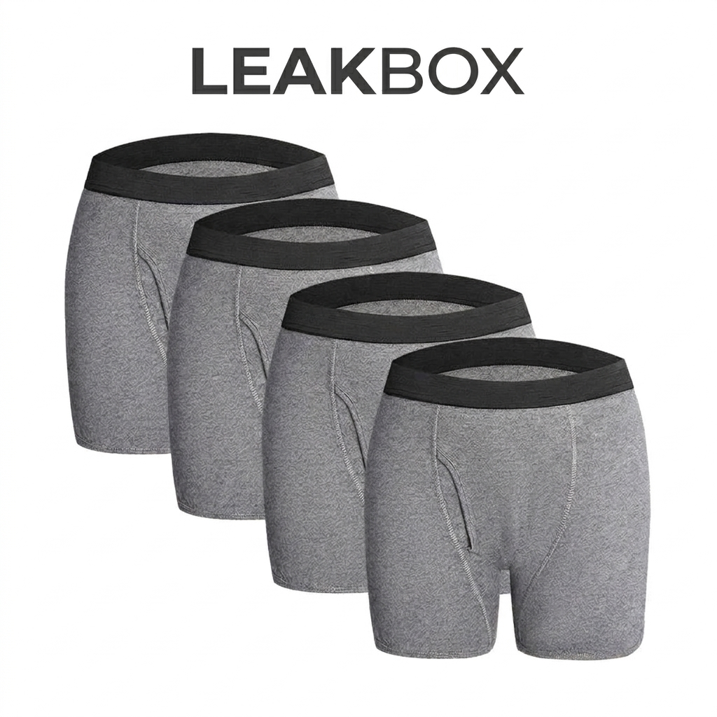LEAKBOX - Men’s Washable Incontinence Boxer Briefs