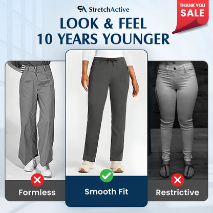 StretchActive - Silky Smooth Stretch Effortless Casual Pants