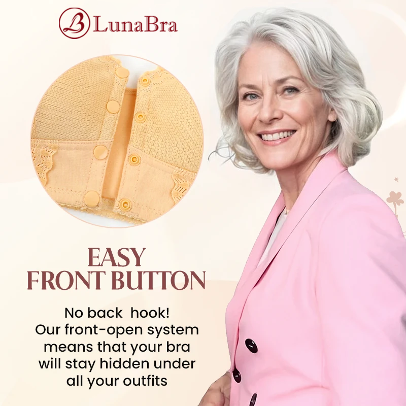 Luna Bra - LAST DAY SALE 80% OFF - Front Closure Breathable Bra for Seniors
