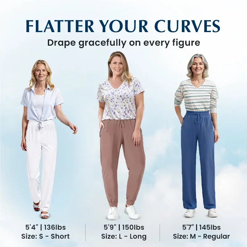 Women's Ultra Soft Stretch Perfect Drape Casual Pants