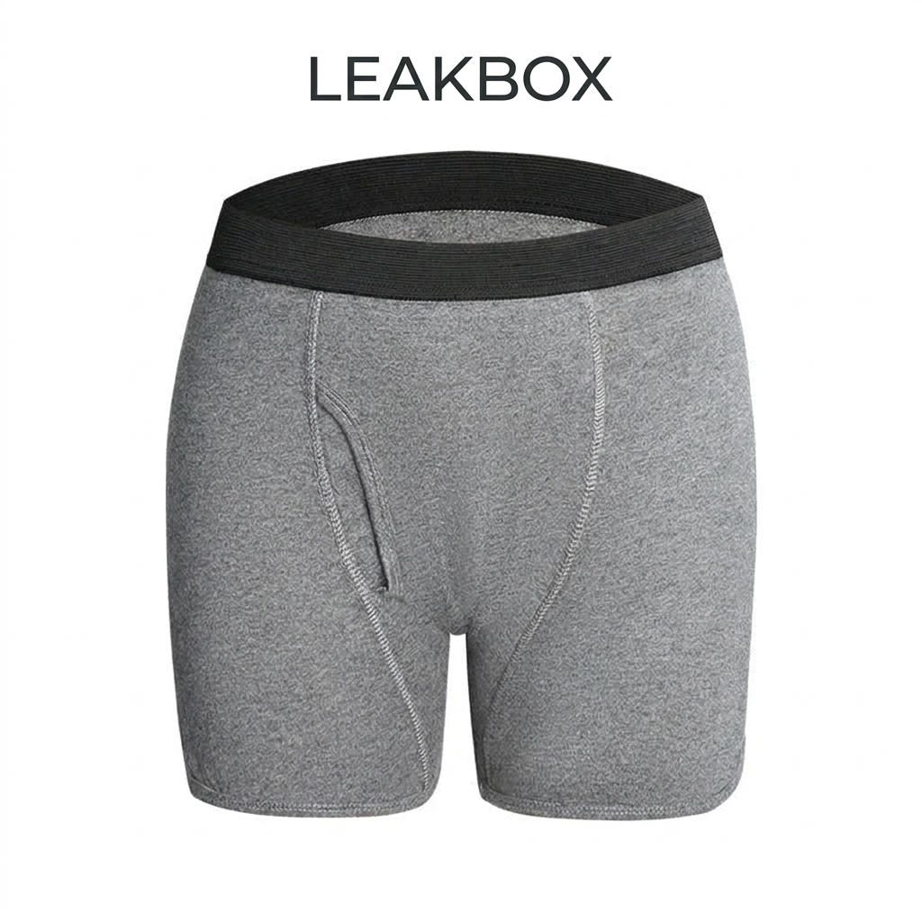 LEAKBOX - Men’s Washable Incontinence Boxer Briefs