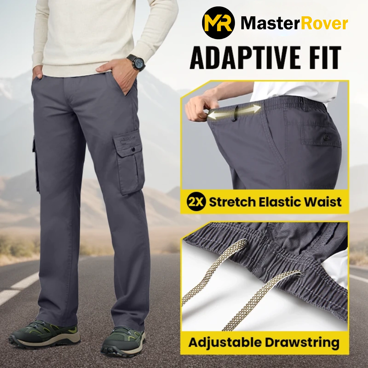 Master Rover - Ultra Comfort Flex Fit Cargo Pants