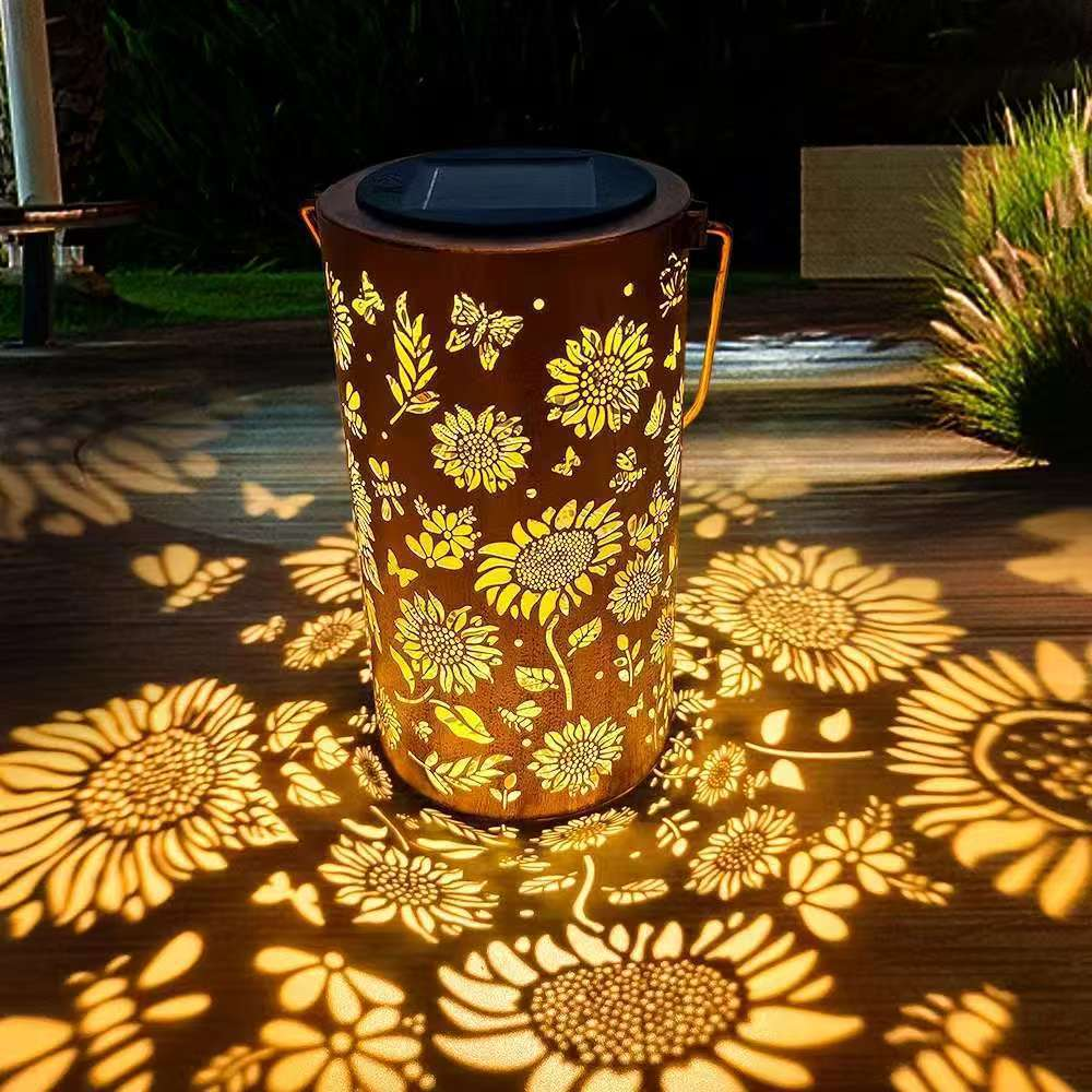 Temuvo™🌟Last Day Promotion🎁Sunflower Solar Garden Lantern🌞