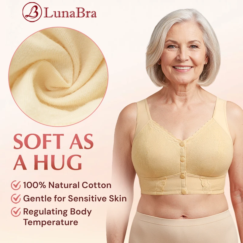 Luna Bra - LAST DAY SALE 80% OFF - Front Closure Breathable Bra for Seniors