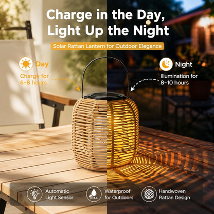 Neravio™🌙 Rattan Solar Lantern 🔥
