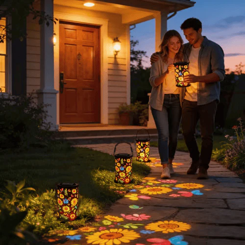 Temuvo™🌟Last Day Promotion🎁Sunflower Solar Garden Lantern🌞